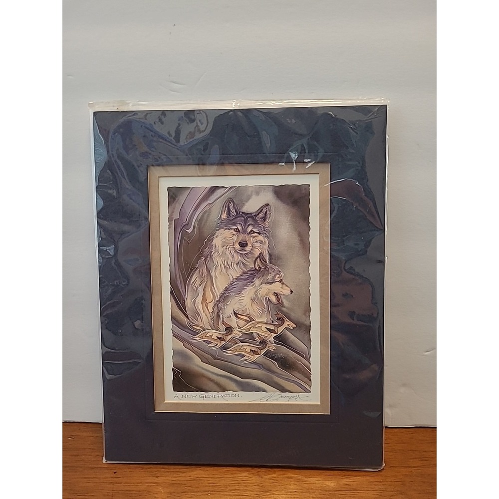 Jody Bergsma Art Signed Print Matte "A New Generation" Wolf Dog